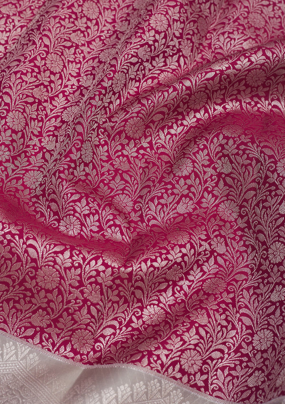 Wine Zariwork Pure Silk Saree-Koskii