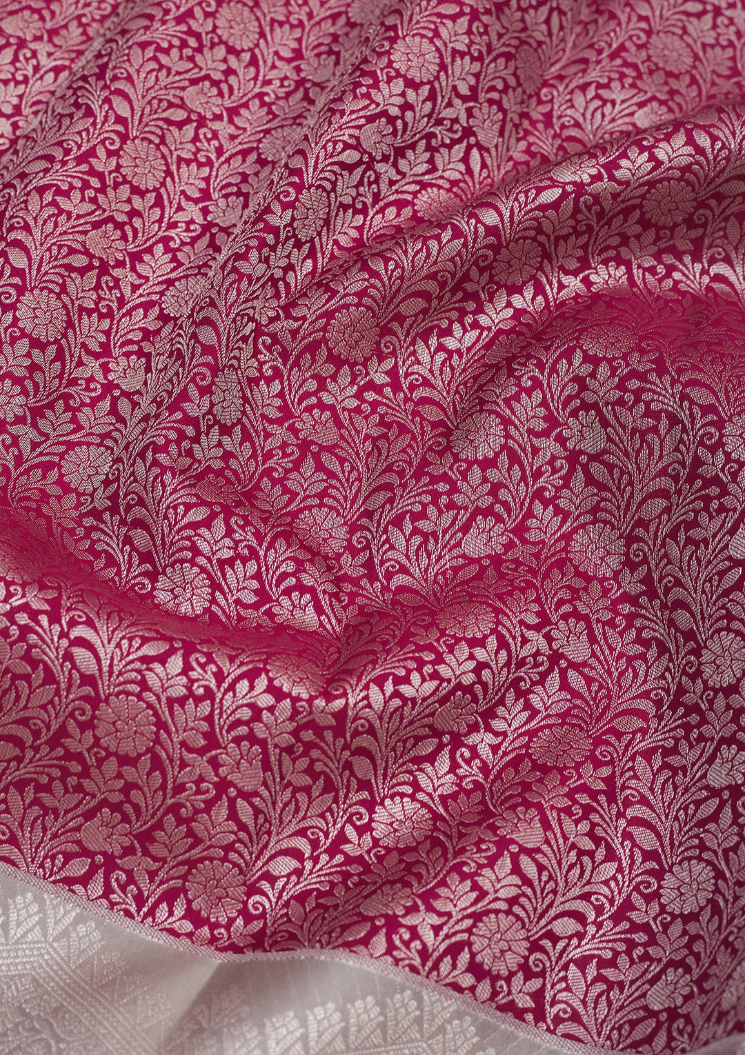 Wine Zariwork Pure Silk Saree-Koskii