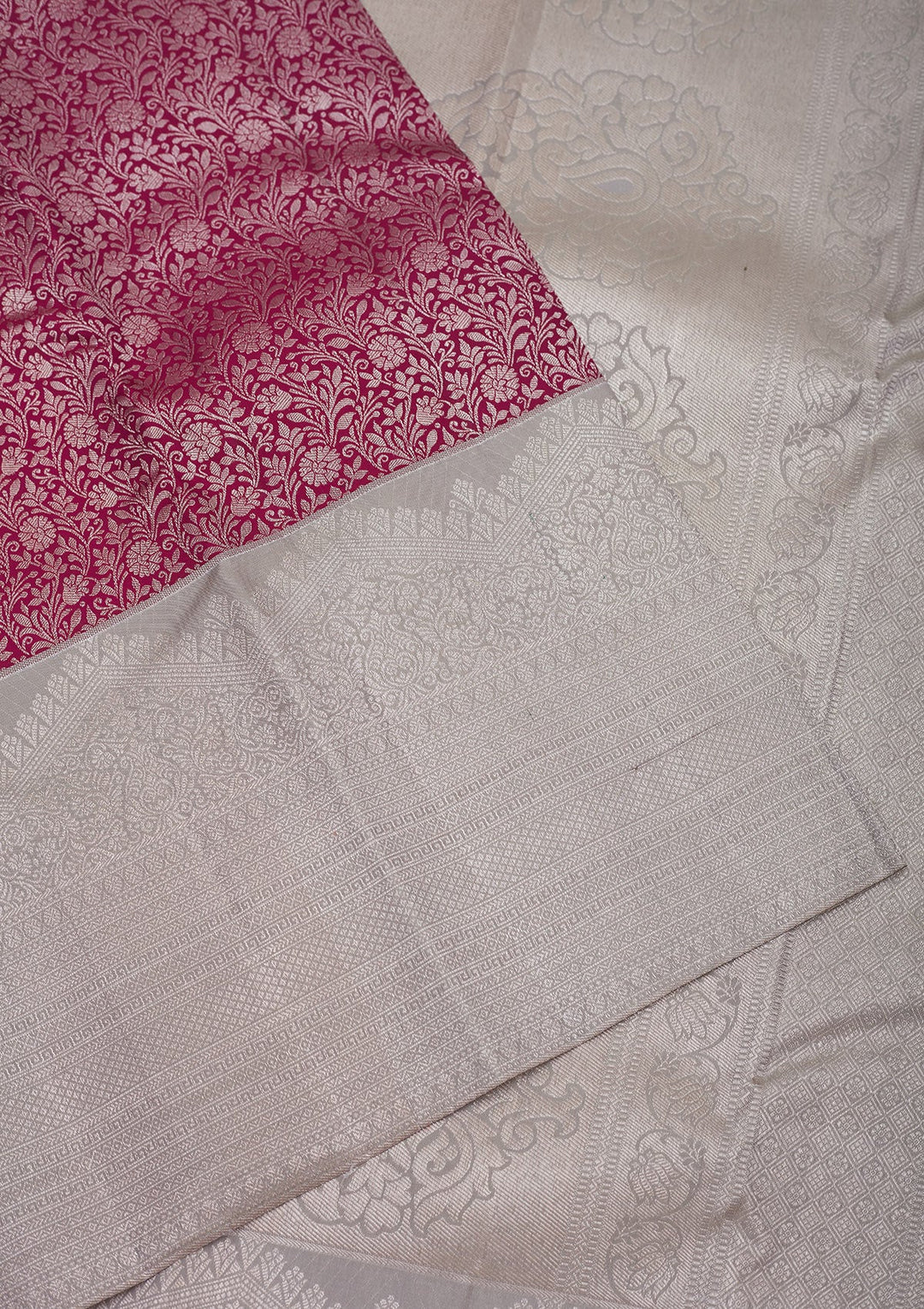 Wine Zariwork Pure Silk Saree-Koskii