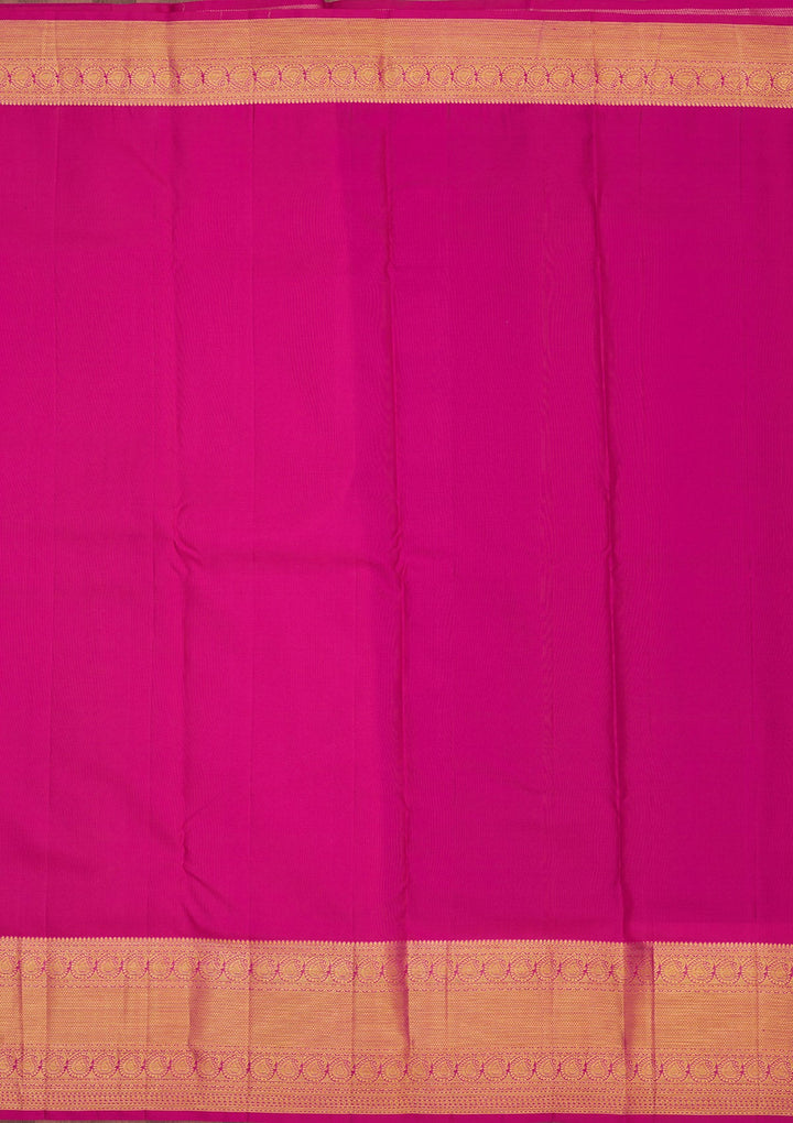 Wine Zariwork Pure Silk Saree-Koskii