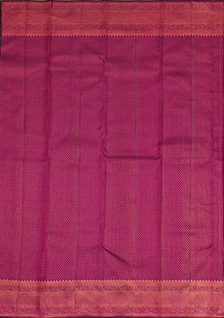 Wine Copper Zariwork Pure Silk Saree - Koskii