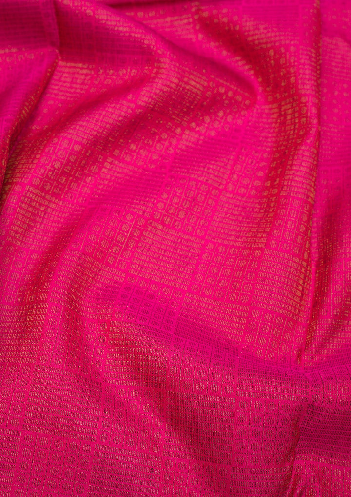 Wine Zariwork Pure Silk Saree-Koskii
