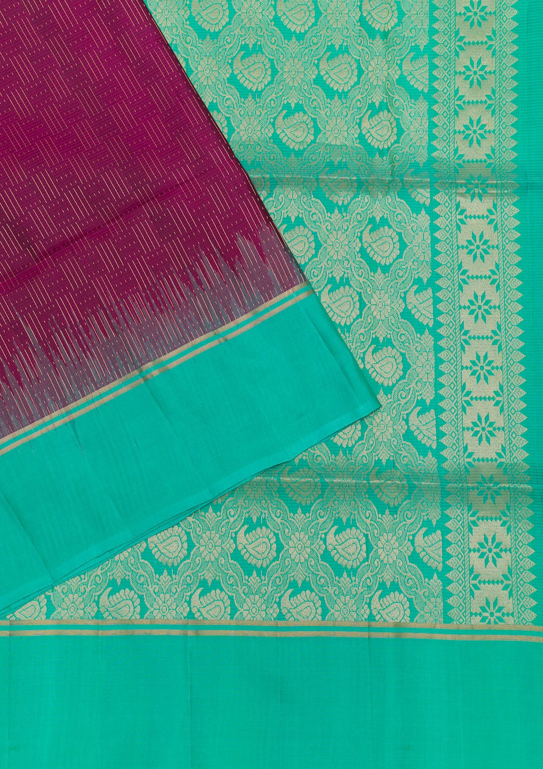 Wine Zariwork Pure Silk Saree-Koskii