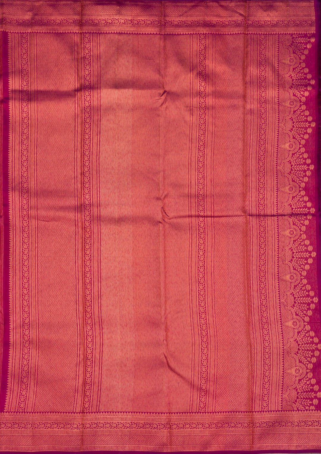 Wine Zariwork Pure Silk Saree-Koskii