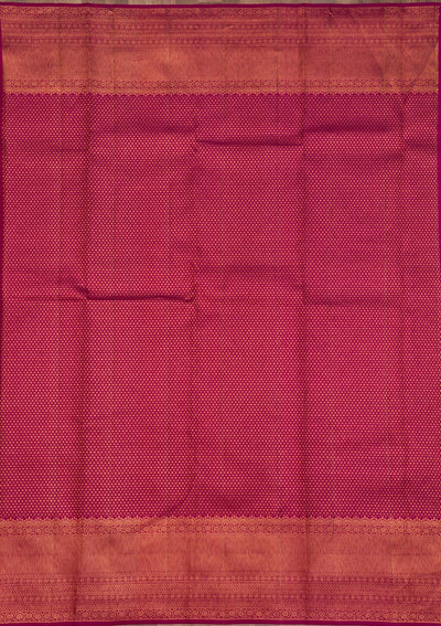 Wine Zariwork Pure Silk Saree-Koskii