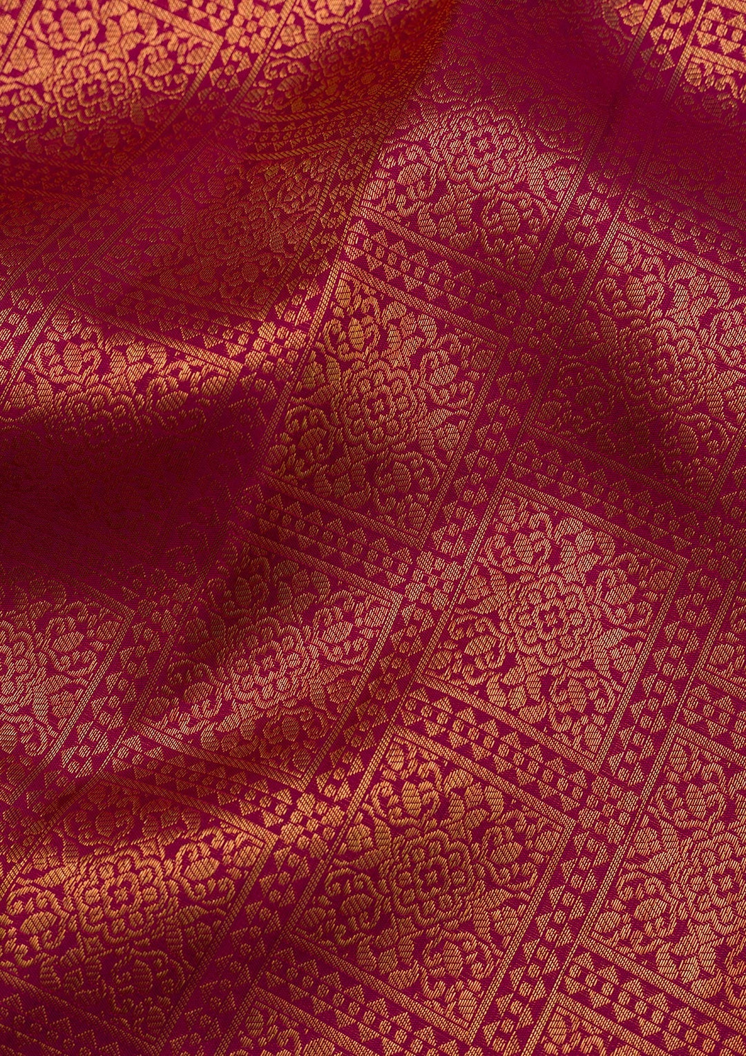 Wine Zariwork Pure Silk Saree-Koskii