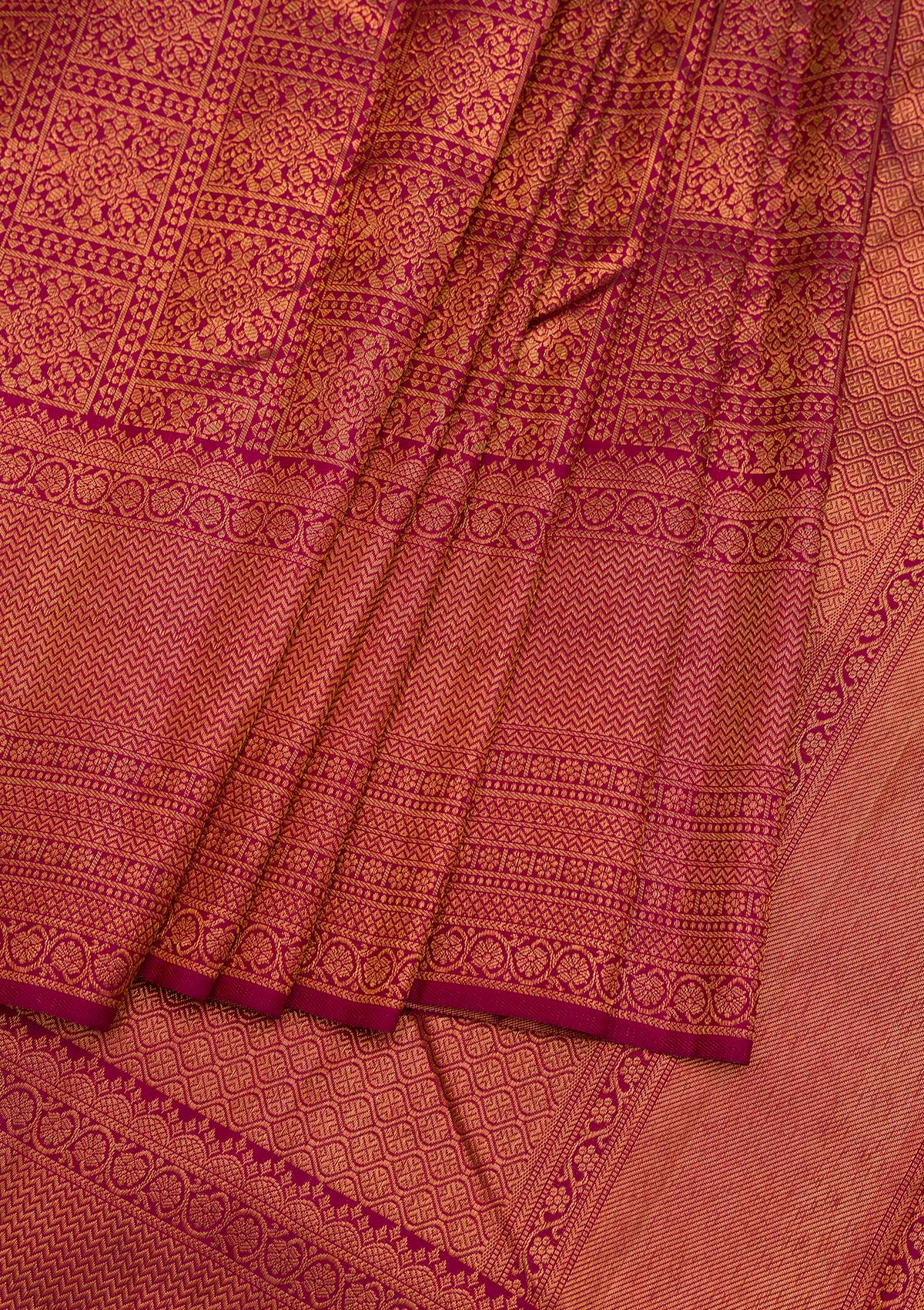 Wine Zariwork Pure Silk Saree-Koskii