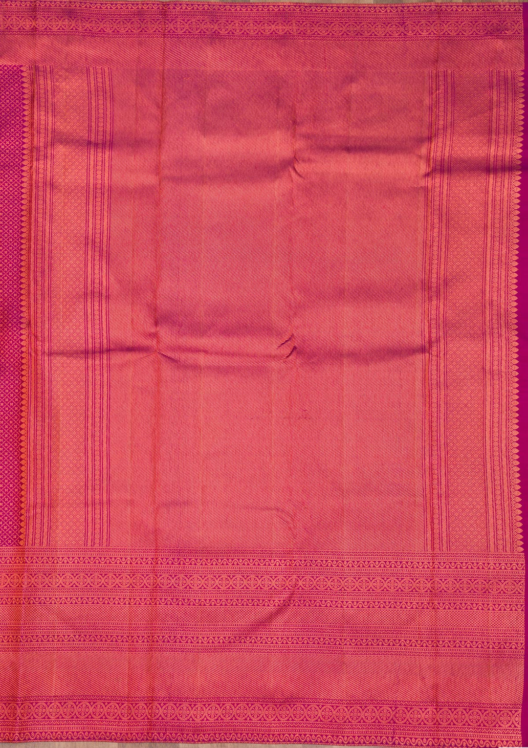 Purple Zariwork Pure Silk Saree-Koskii