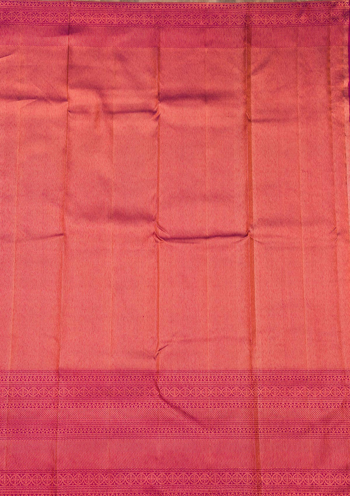 Purple Zariwork Pure Silk Saree-Koskii