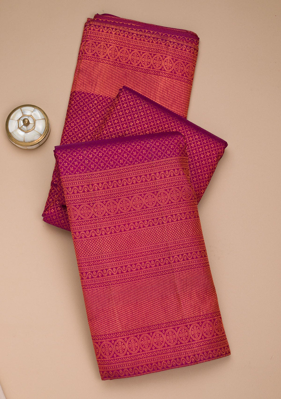 Purple Zariwork Pure Silk Saree-Koskii