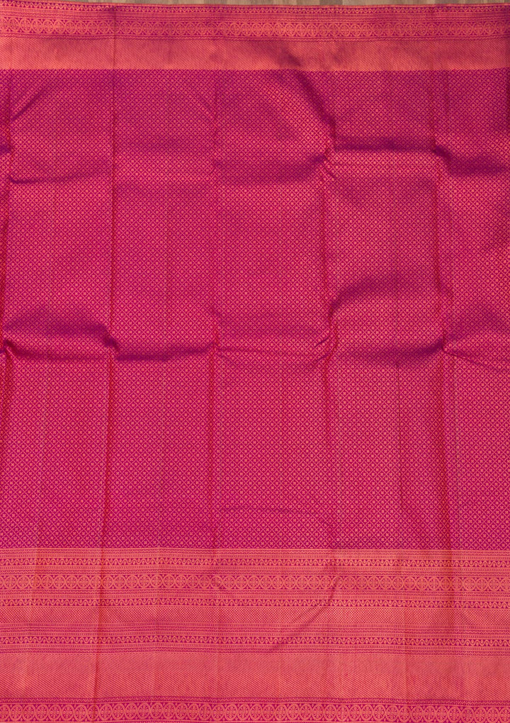 Purple Zariwork Pure Silk Saree-Koskii