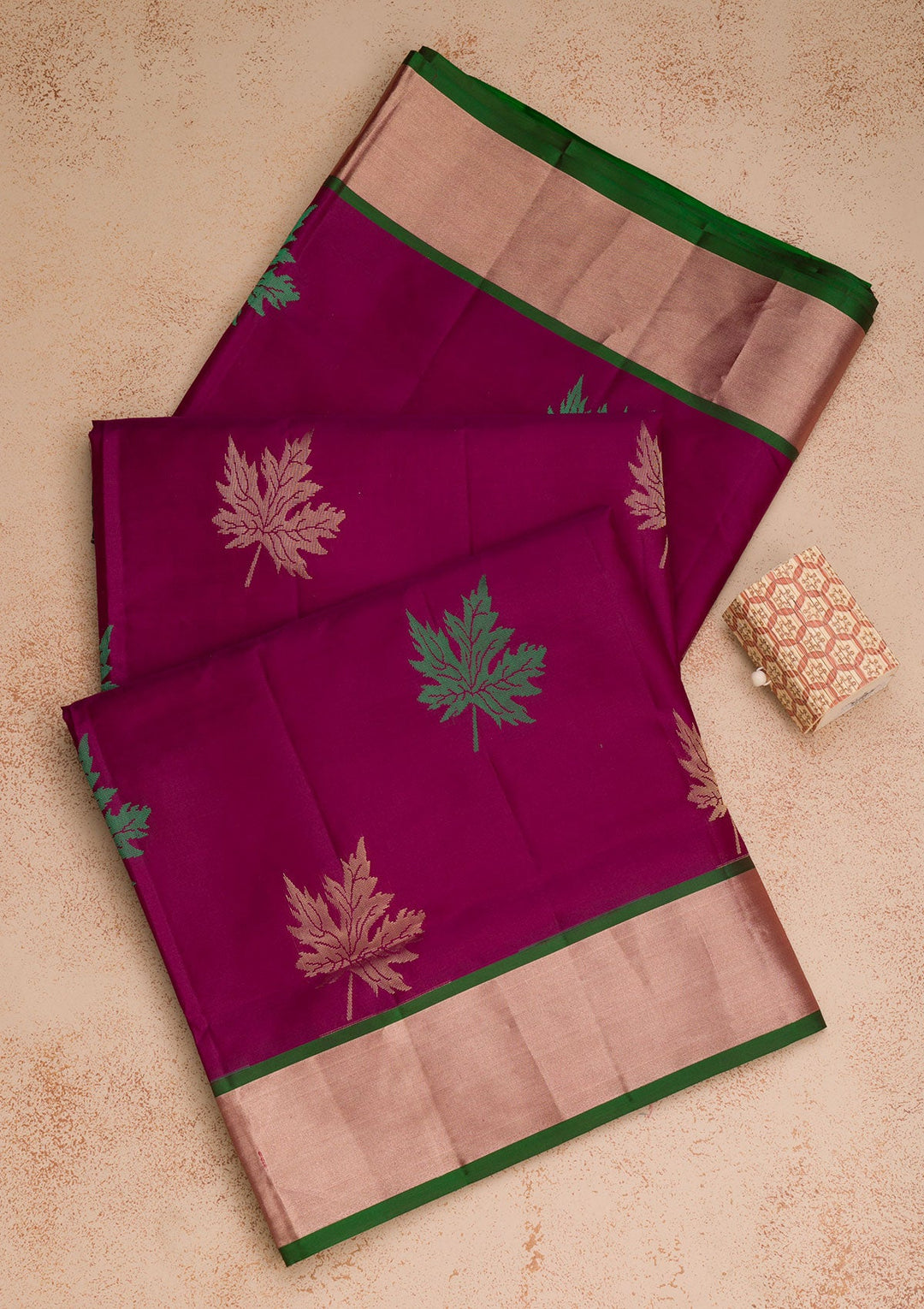 Wine Zariwork Pure Silk Saree-Koskii