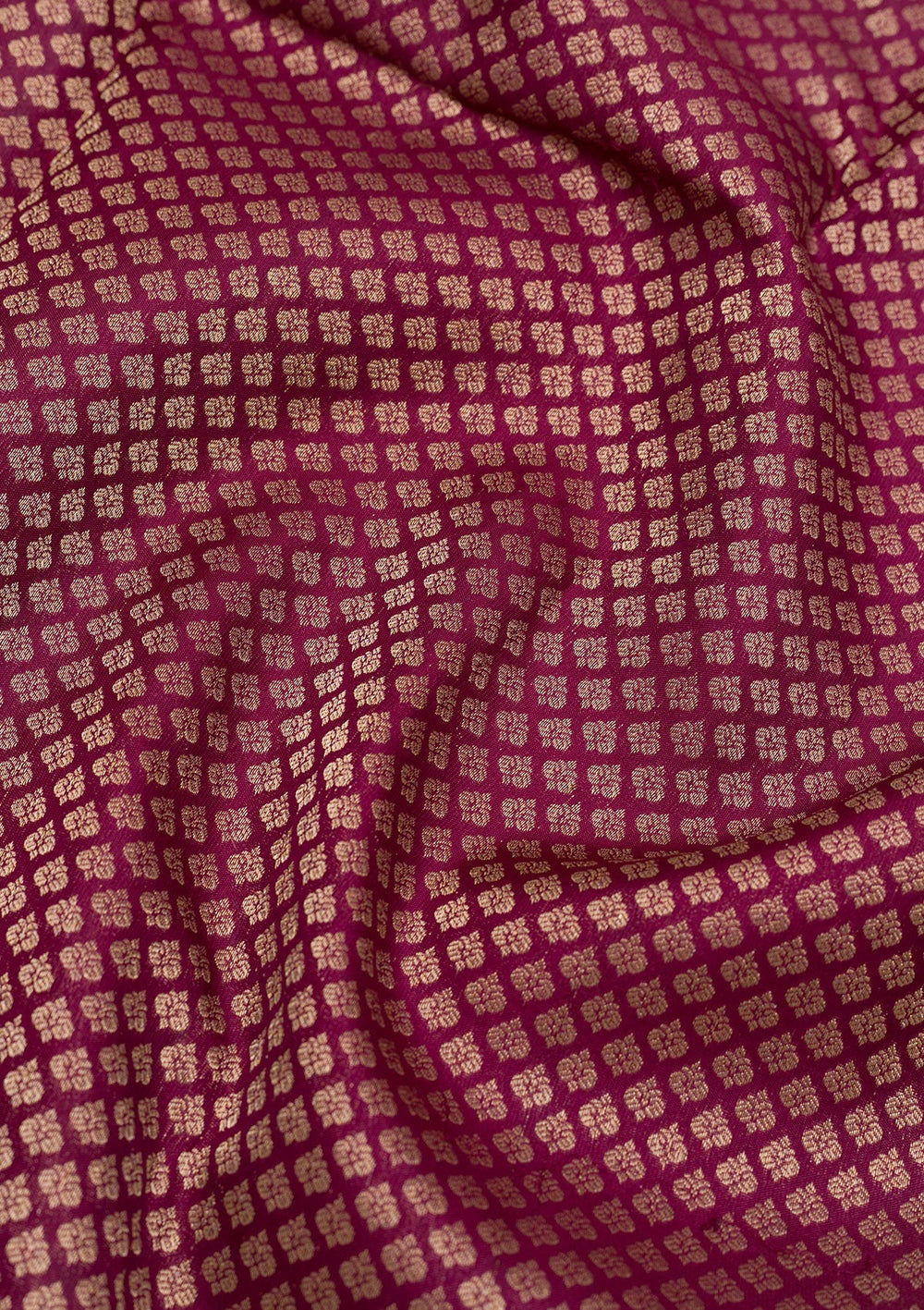 Wine Zariwork Pure Silk Saree-Koskii