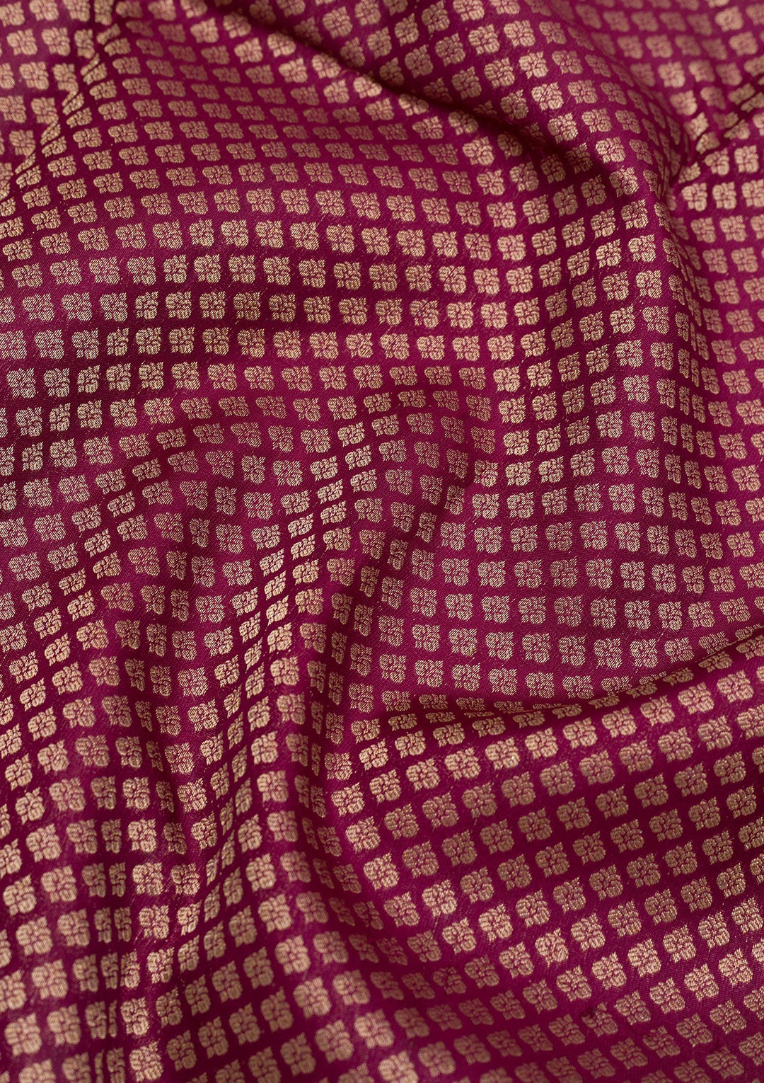 Wine Zariwork Pure Silk Saree-Koskii