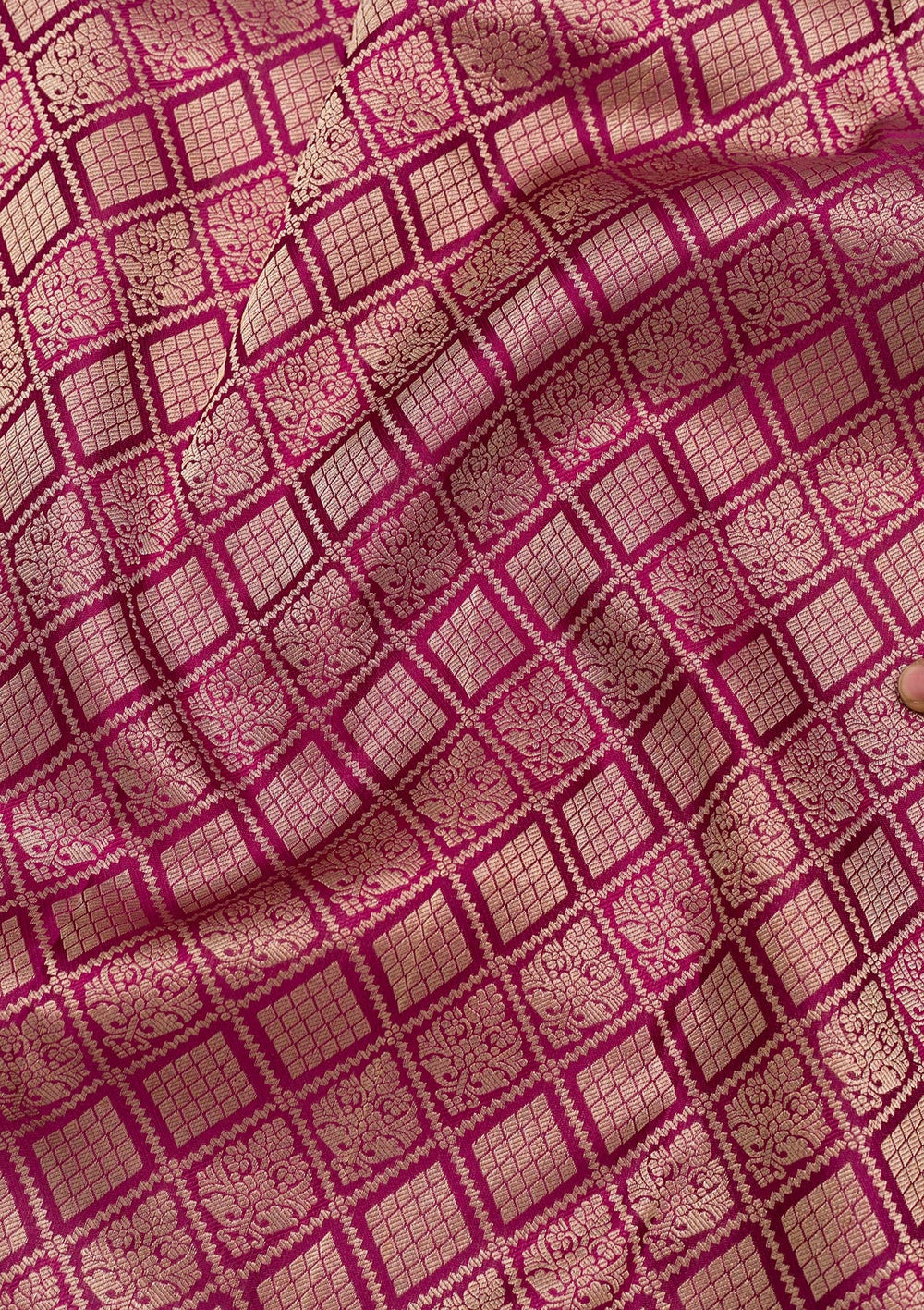 Wine Zariwork Pure Silk Saree-Koskii