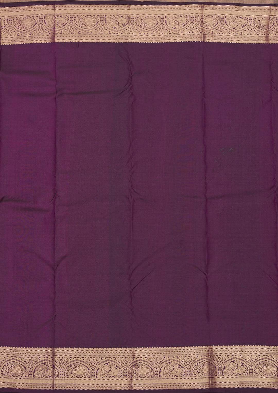 Wine Zariwork Pure Silk Saree-Koskii