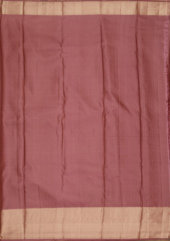 Wine Zariwork Pure Silk Saree-Koskii