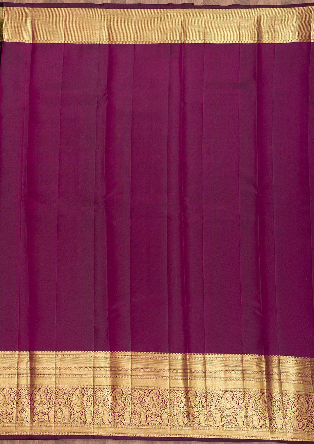 Wine Zariwork Pure Silk Saree-Koskii