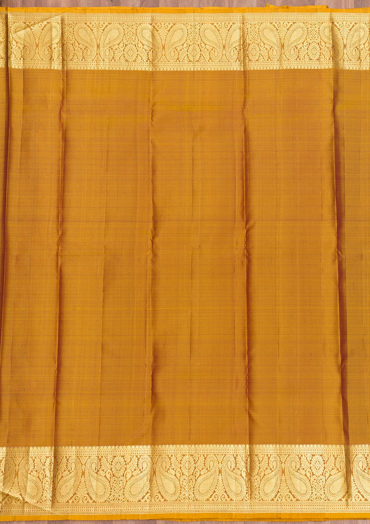 Wine Zariwork Pure Silk Saree-Koskii