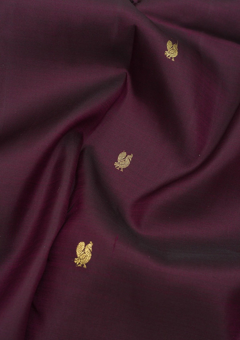 Wine Zariwork Pure Silk Saree-Koskii