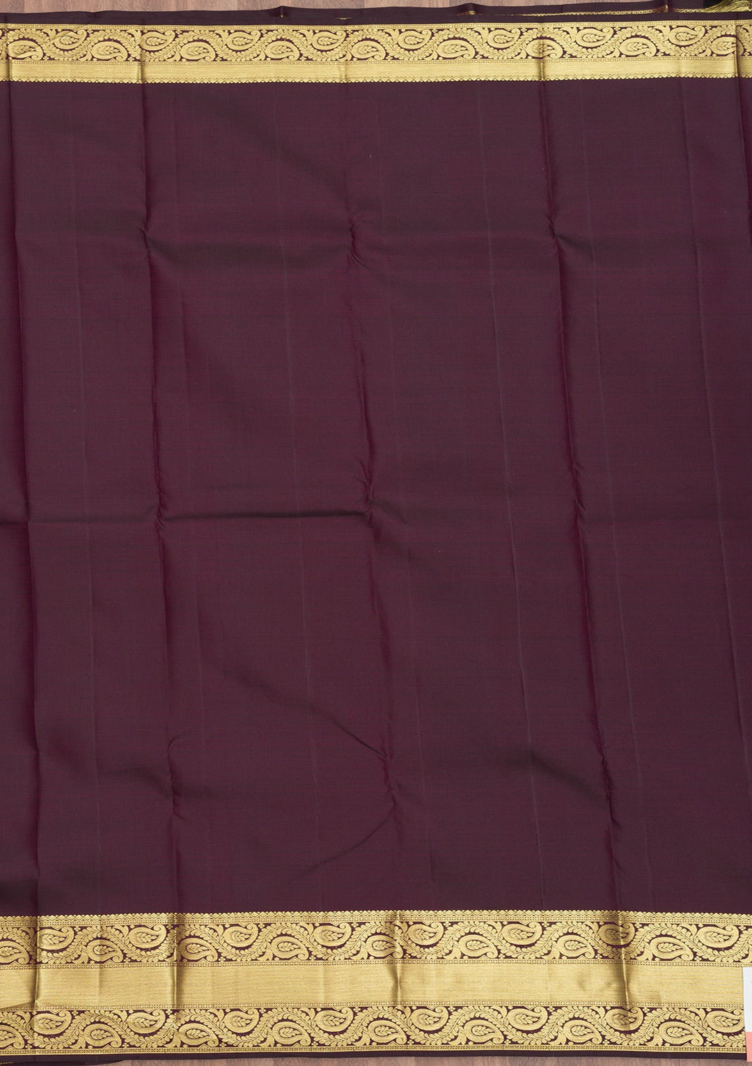 Wine Zariwork Pure Silk Saree-Koskii