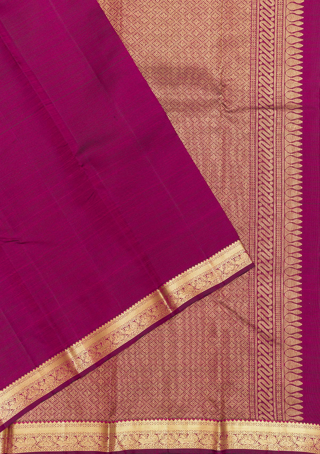 Wine Zariwork Pure Silk Saree-Koskii