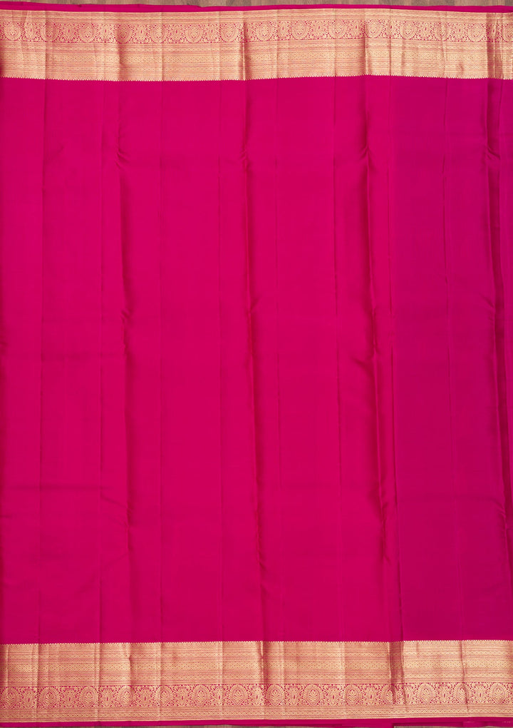 Wine Zariwork Pure Silk Saree-Koskii