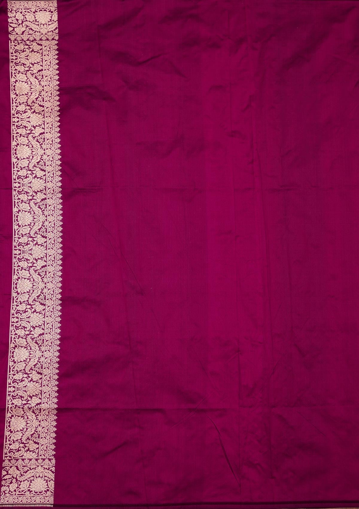 Wine Zariwork Pure Silk Saree-Koskii
