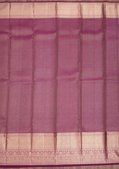 Wine Zariwork Pure Silk Saree-Koskii