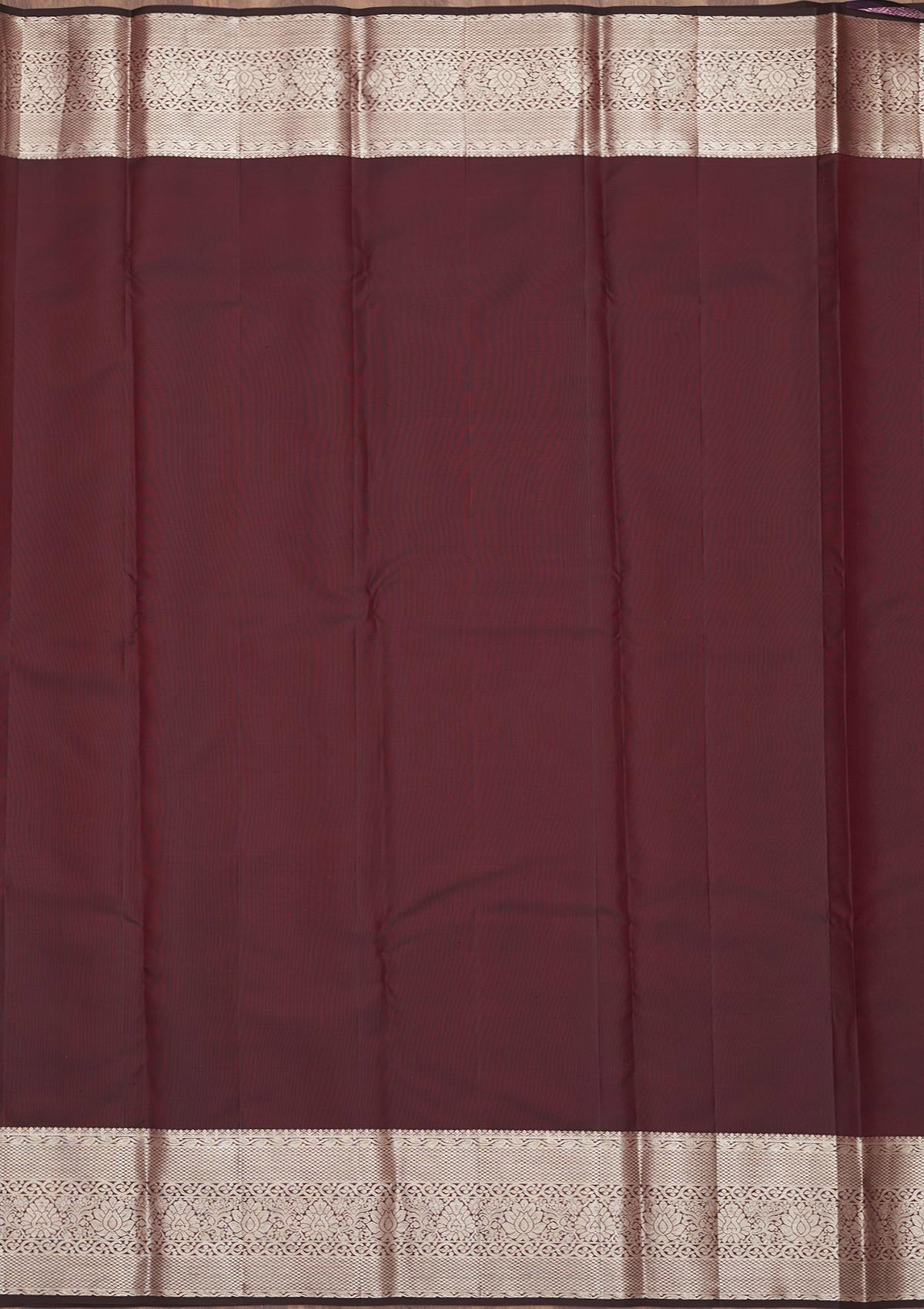 Wine Zariwork Pure Silk Saree-Koskii