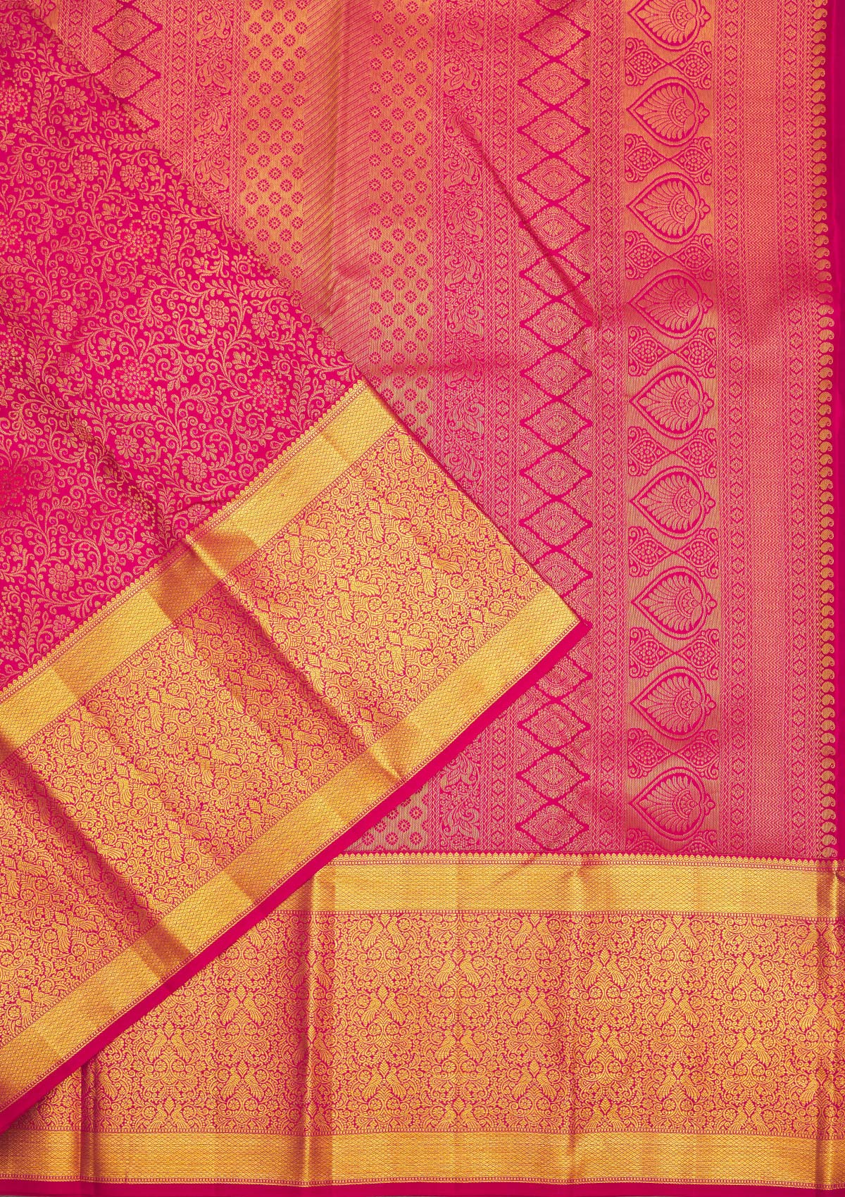 Wine Zariwork Pure Silk Saree