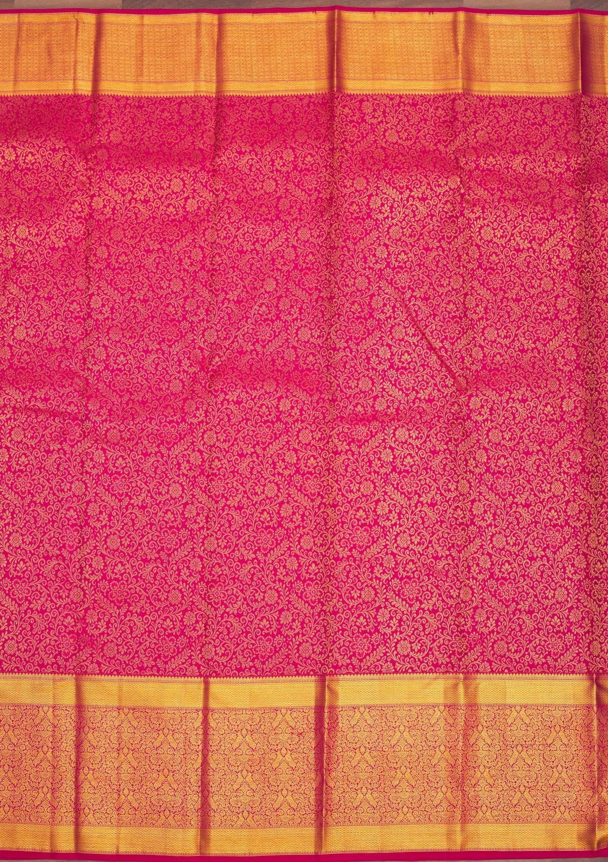Wine Zariwork Pure Silk Saree