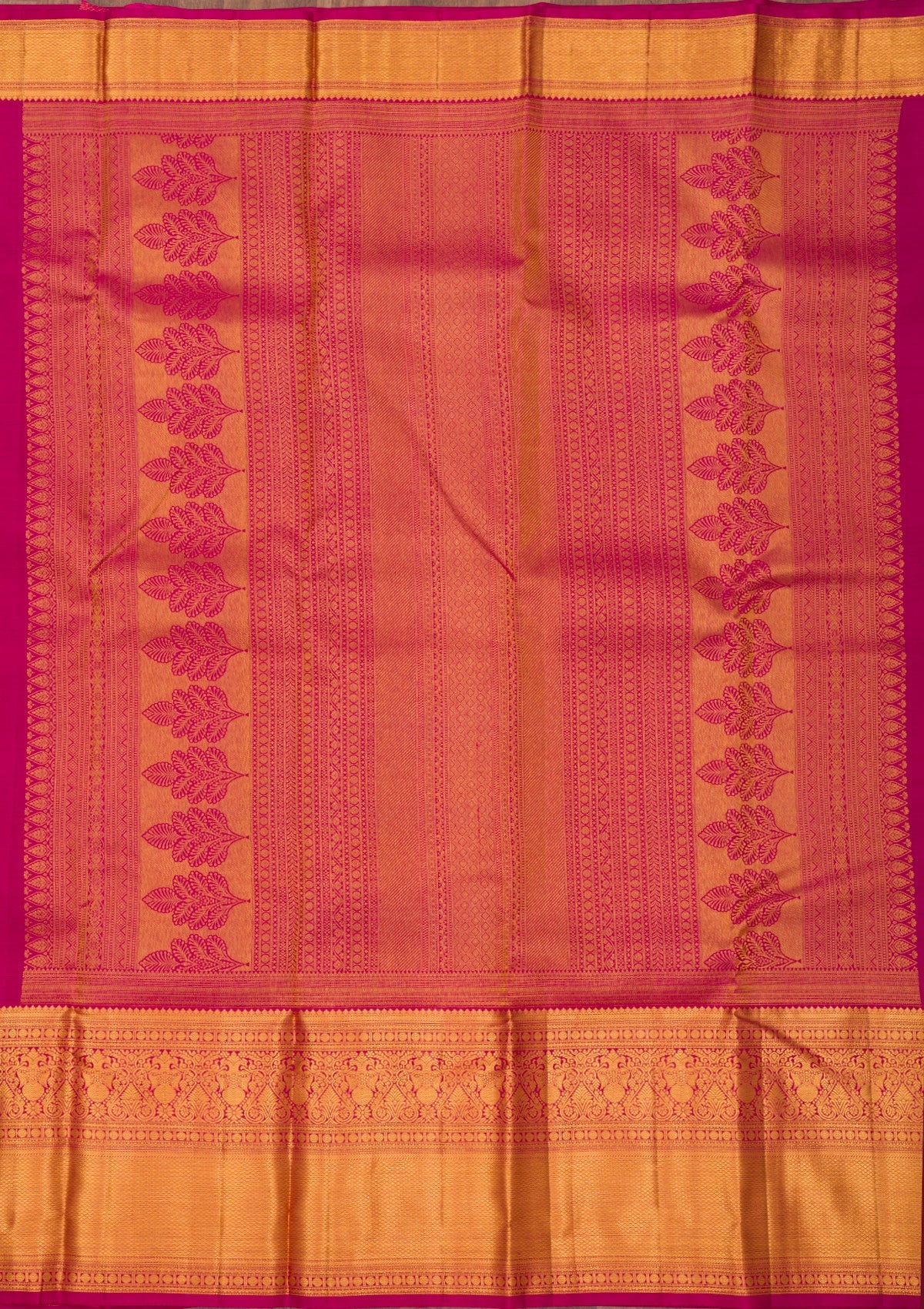 Wine Zariwork Pure Silk Saree-Koskii