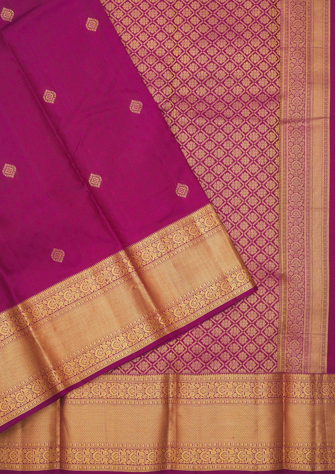 Wine Zariwork Pure Silk Saree