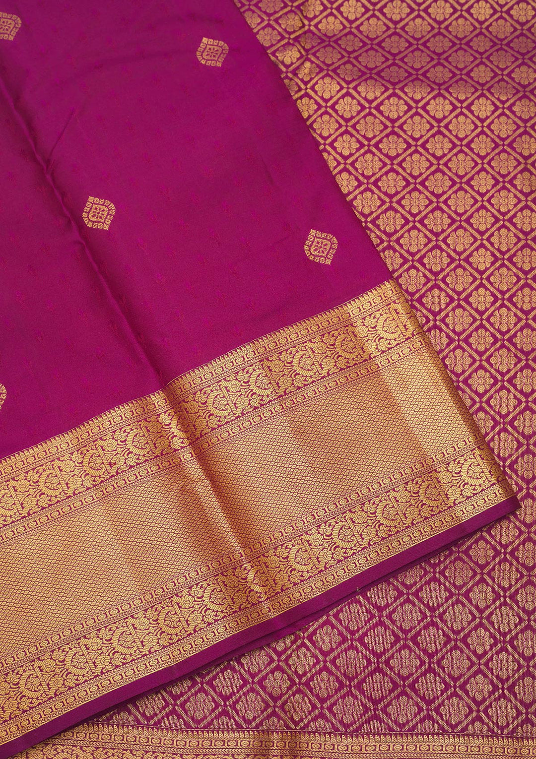 Wine Zariwork Pure Silk Saree