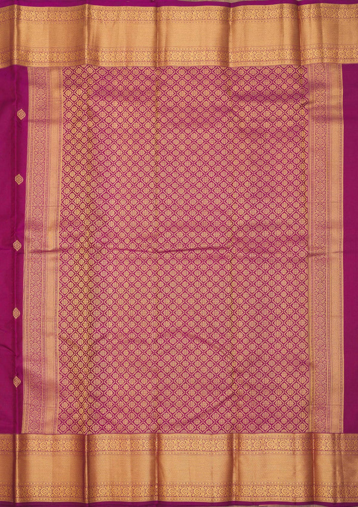 Wine Zariwork Pure Silk Saree