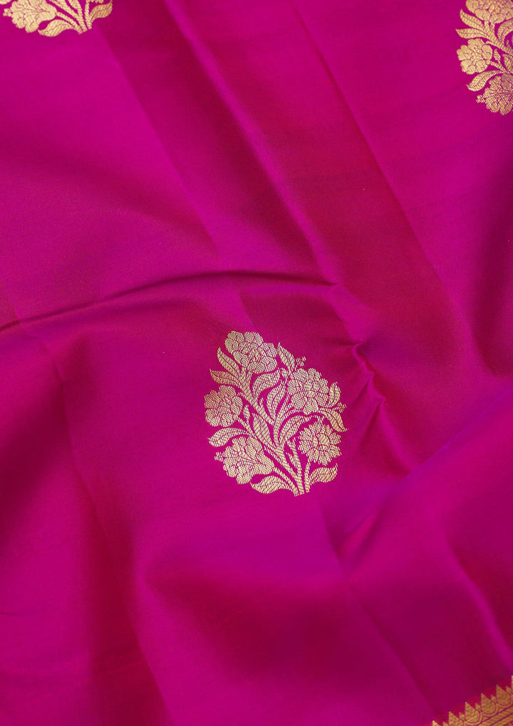 Wine Zariwork Pure Silk Saree