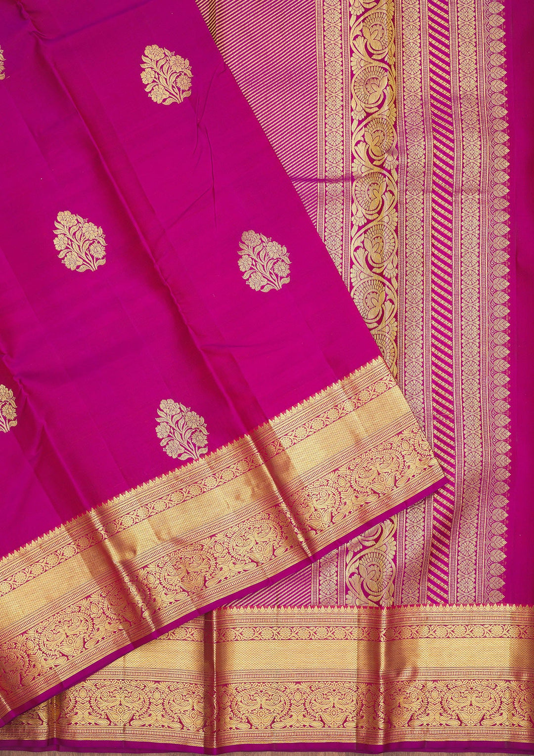 Wine Zariwork Pure Silk Saree
