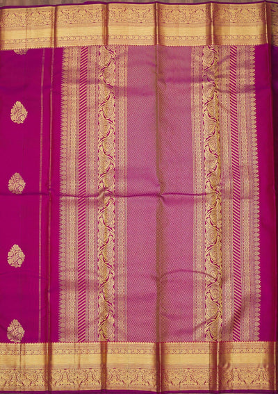 Wine Zariwork Pure Silk Saree