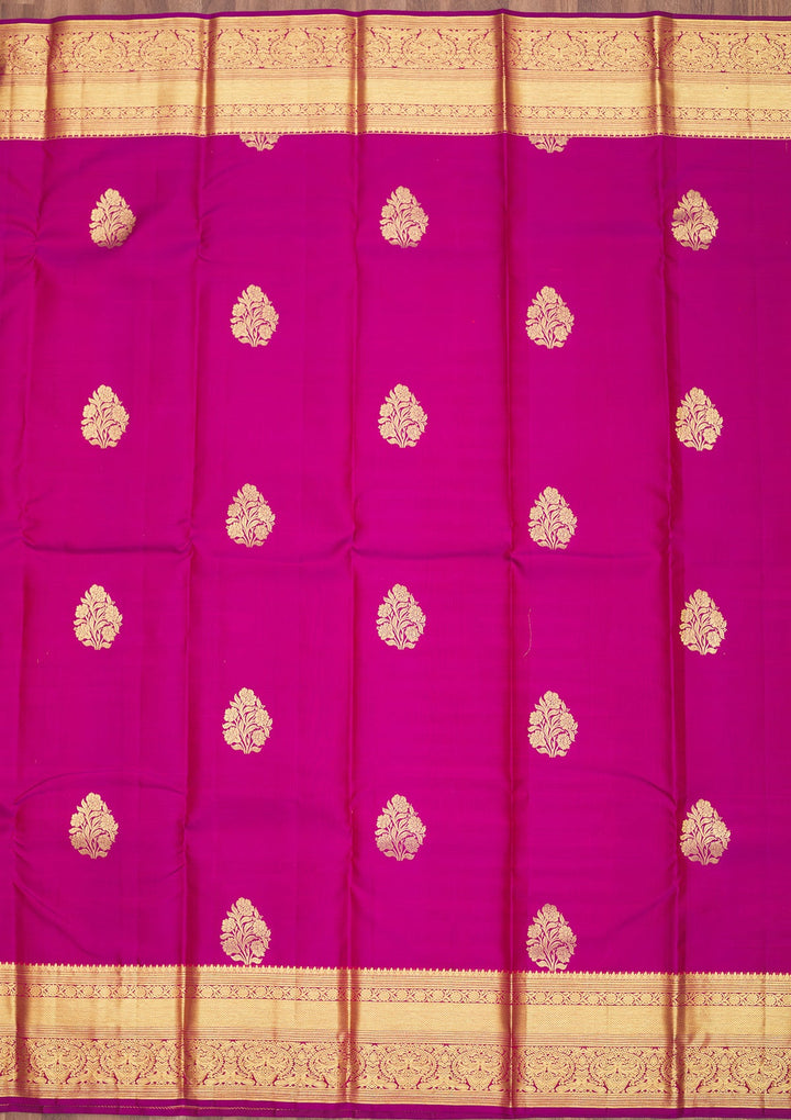Wine Zariwork Pure Silk Saree