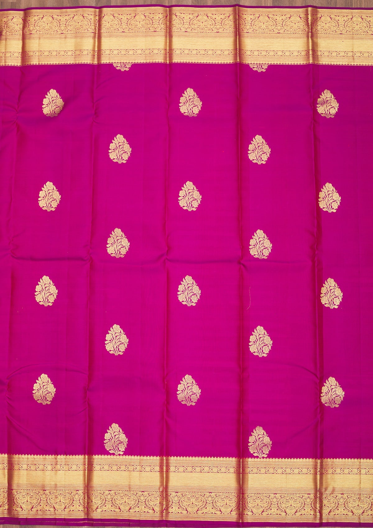 Wine Zariwork Pure Silk Saree