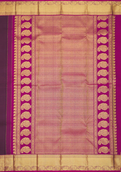 Wine Zariwork Pure Silk Saree