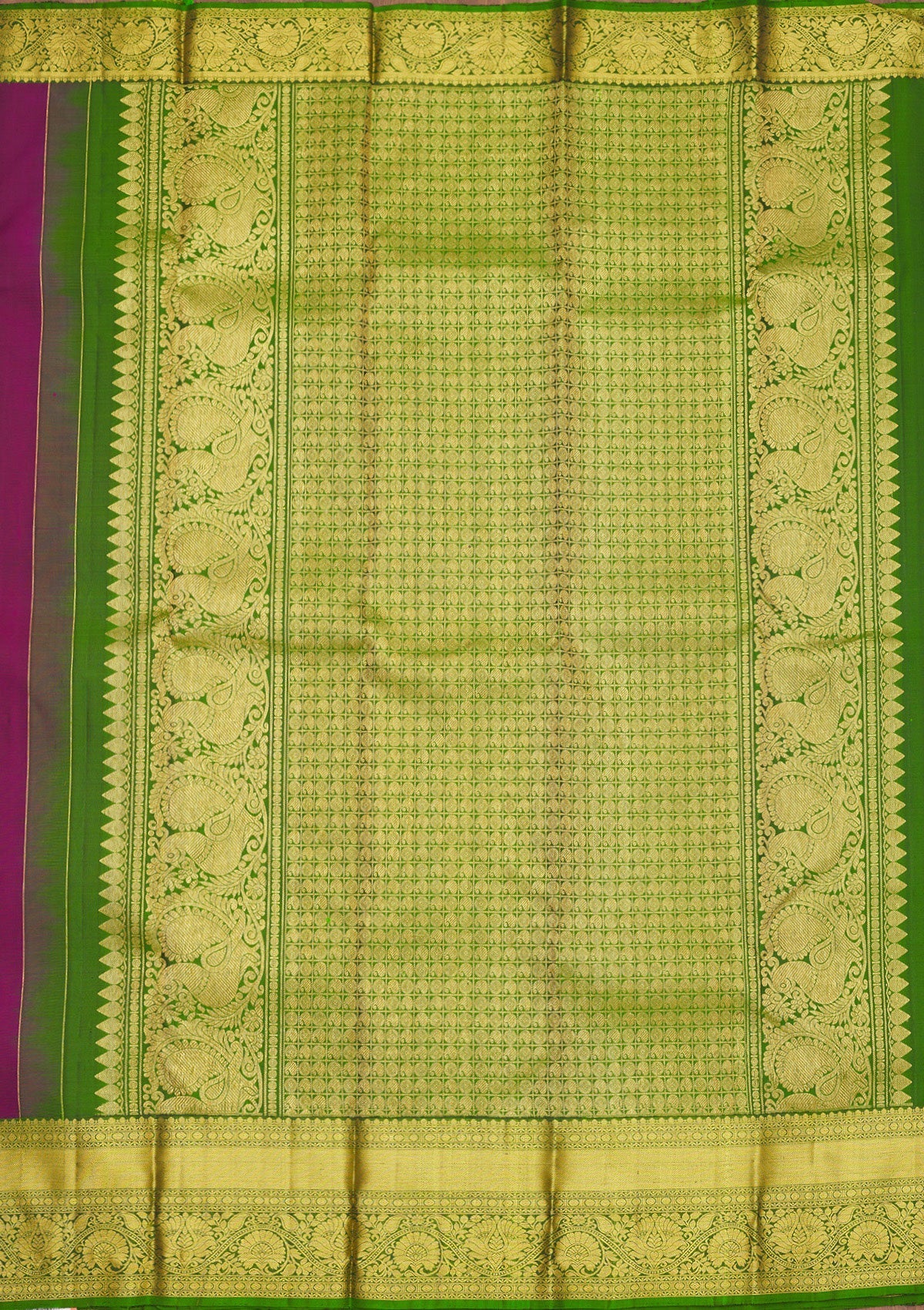 Wine Zariwork Pure Silk Saree