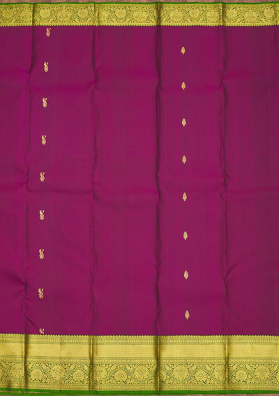 Wine Zariwork Pure Silk Saree