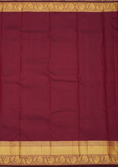 Wine Zariwork Pure Silk Saree