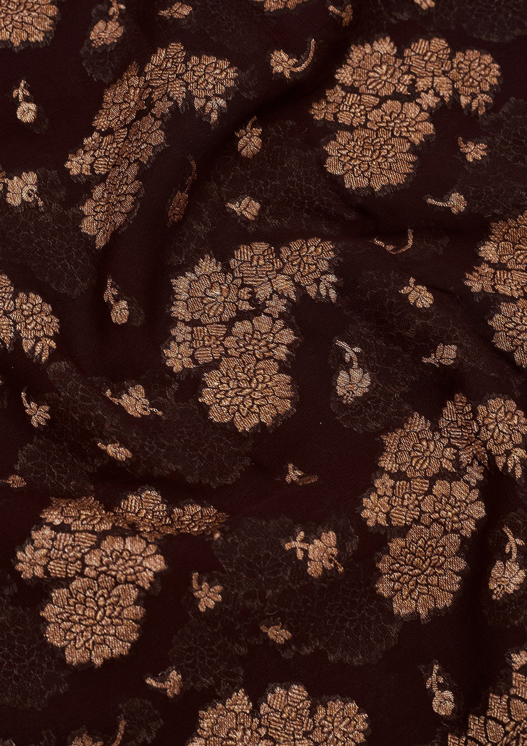 Wine Zariwork Pure Silk Saree-Koskii
