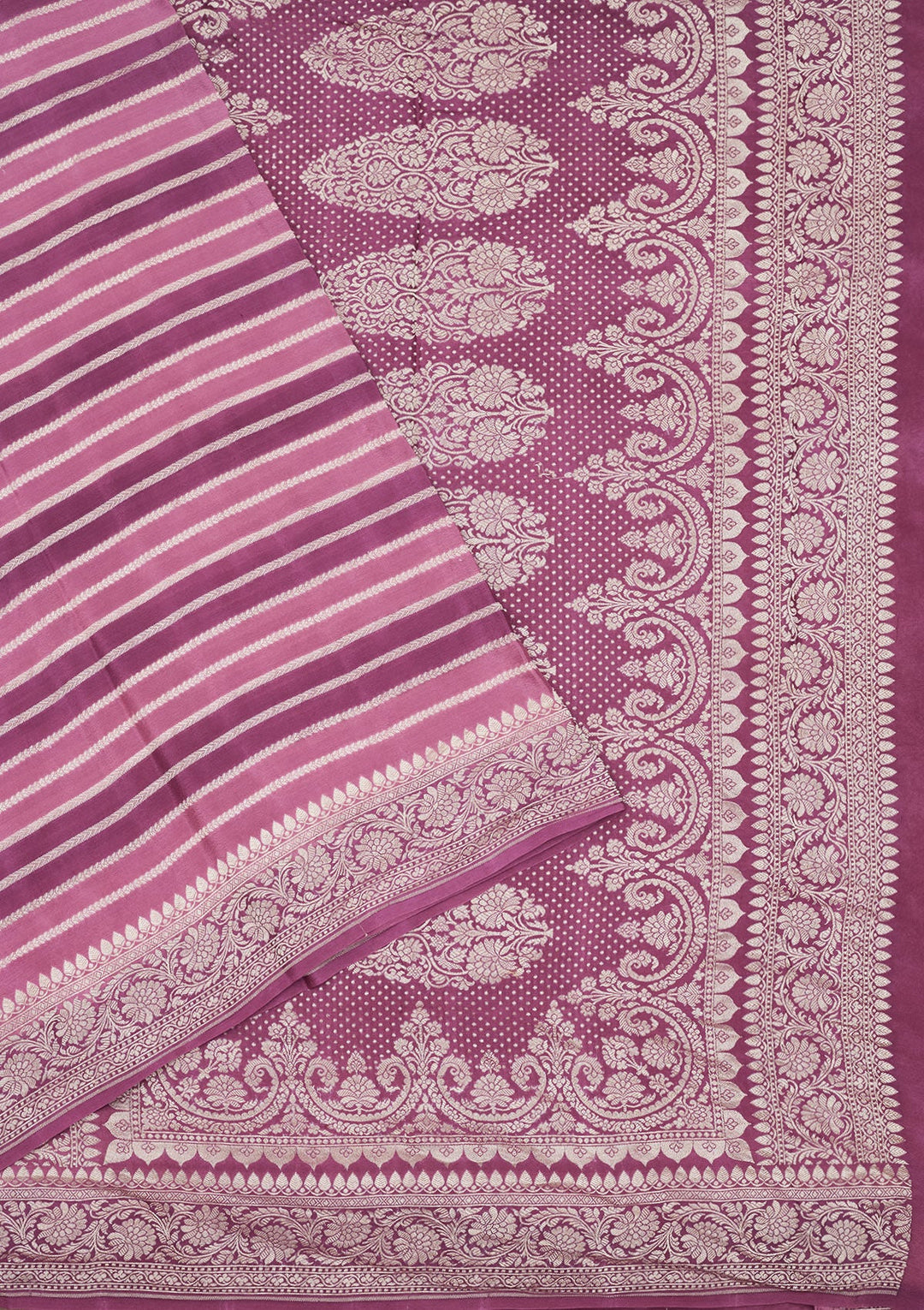 Wine Zariwork Pure Silk Saree-Koskii