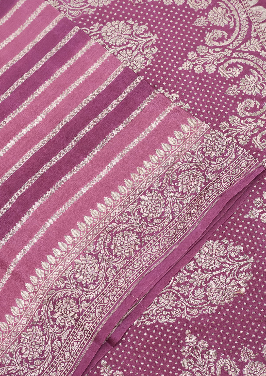 Wine Zariwork Pure Silk Saree-Koskii