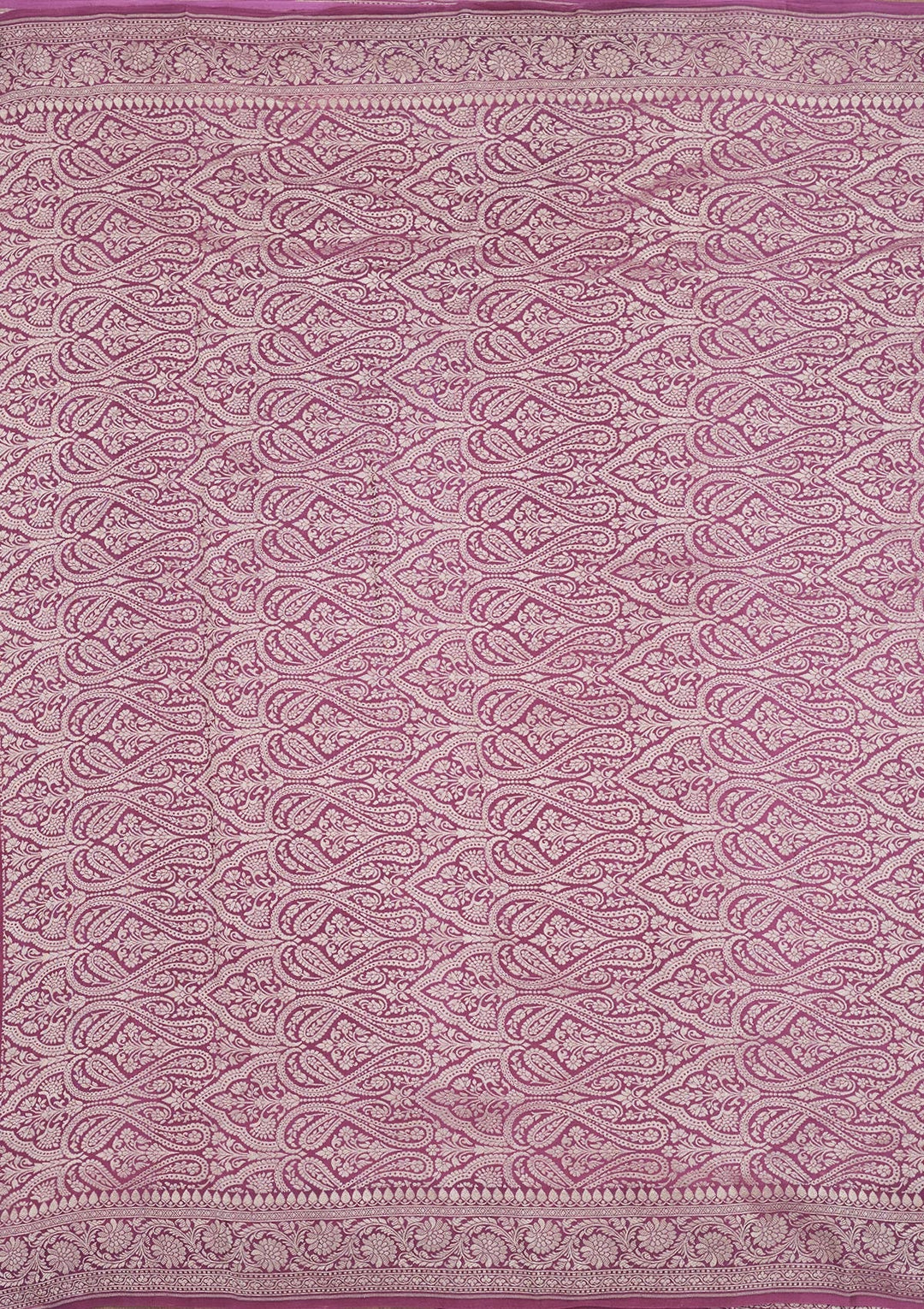 Wine Zariwork Pure Silk Saree-Koskii