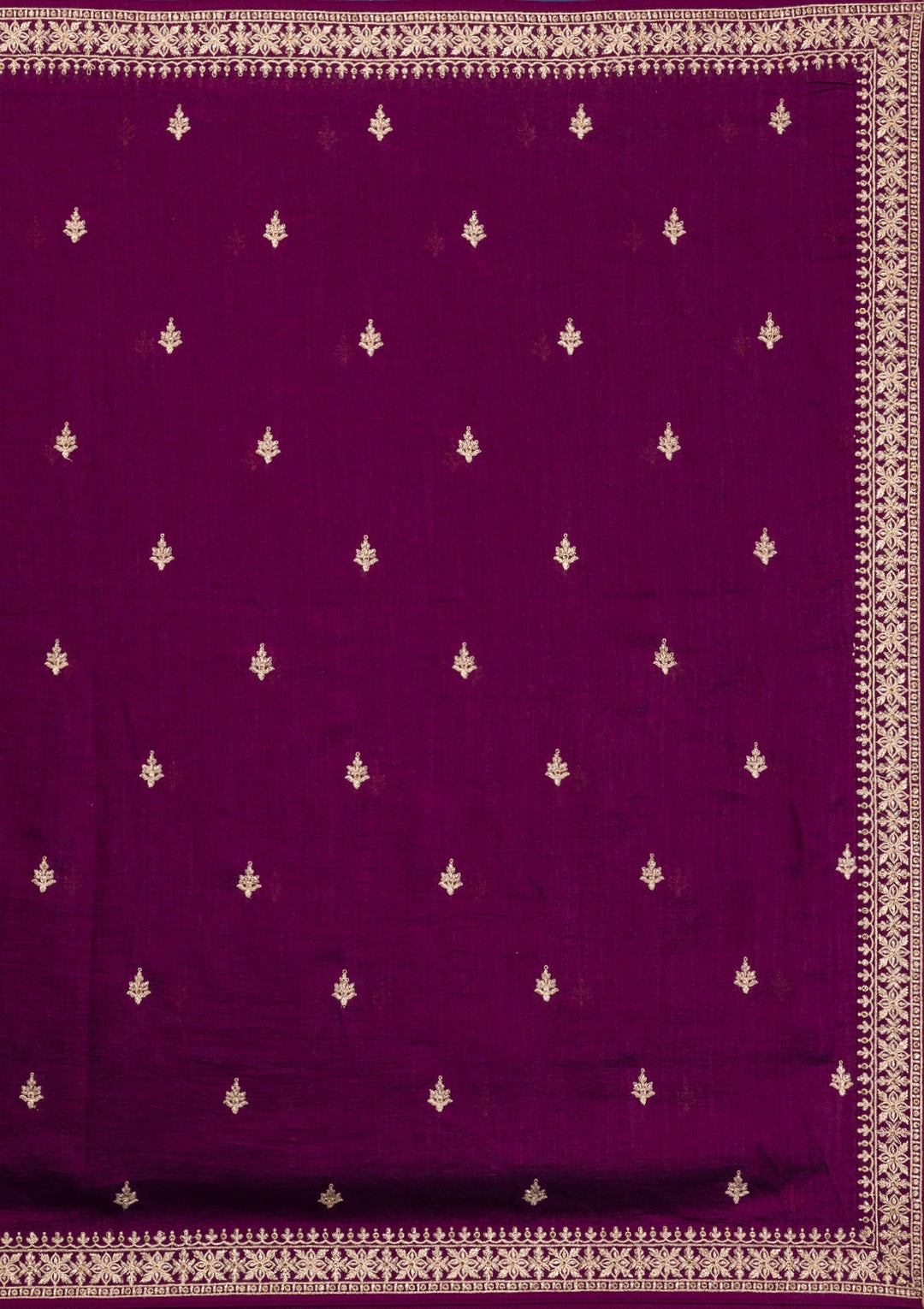 Wine Zariwork Raw Silk Readymade Lehenga-Koskii